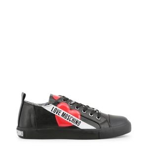 Love Moschino Womens Black Sneakers with Logo